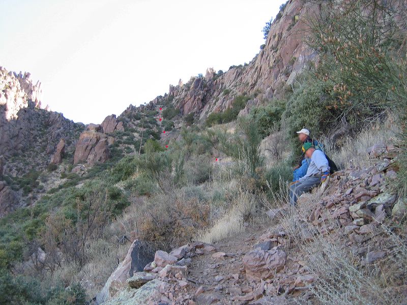 Alternate Siphon Draw route on Superstition Mountain